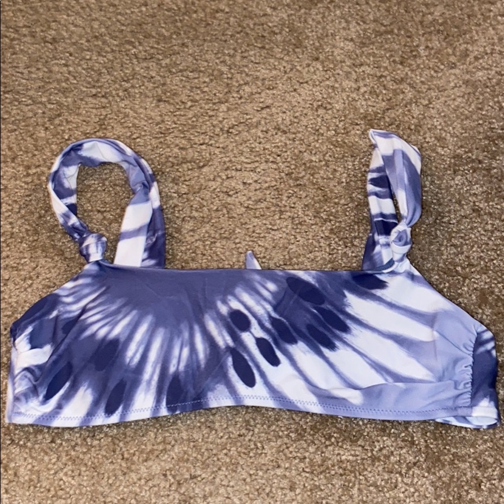 Tie dye aerie bikini top